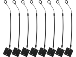 Conjunto de 8 Cordões para Caneta Healeved: Cordão Elástico com Anel e Base Adesiva Sistema Anti perda Canet