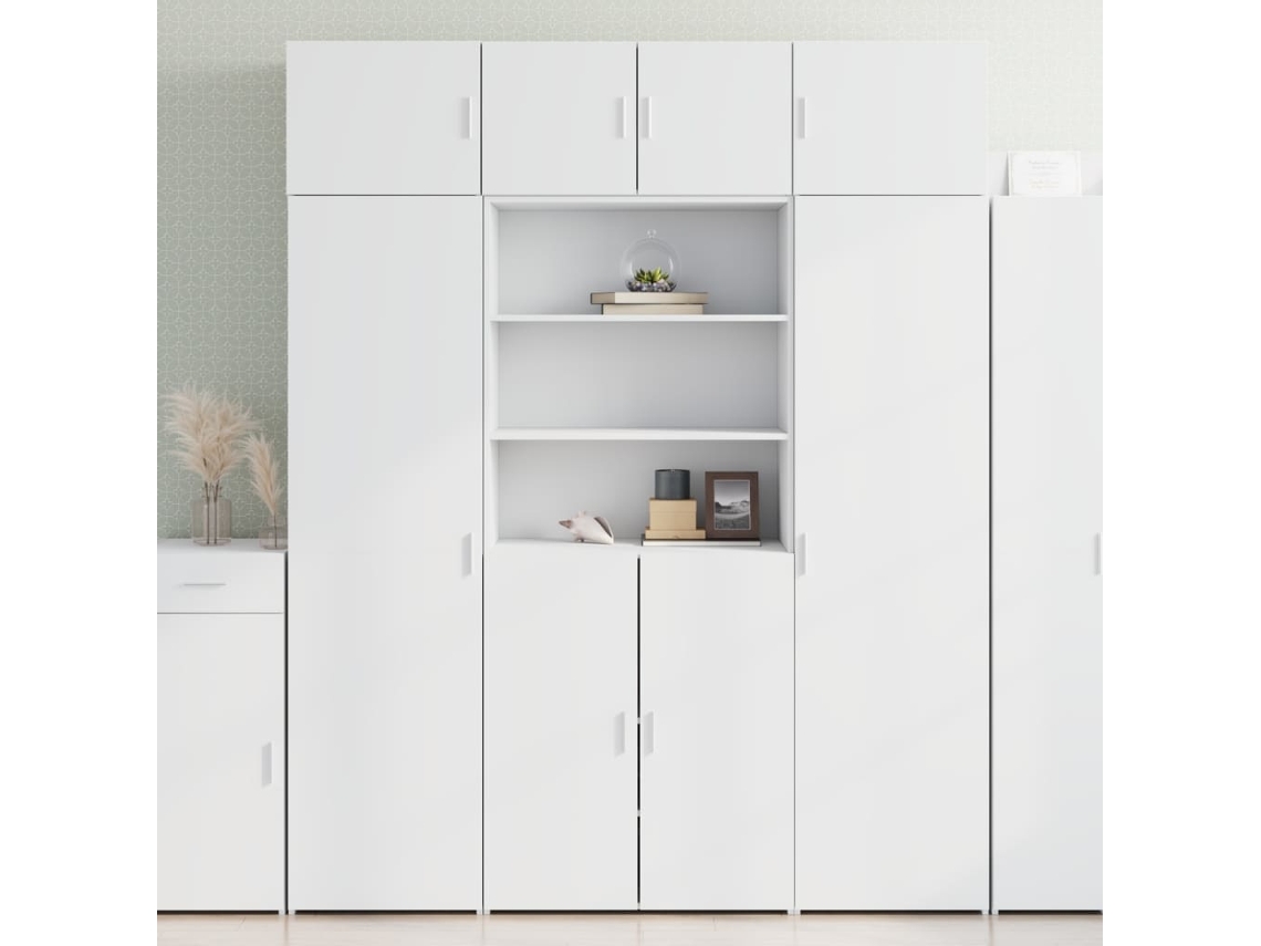 Mueble de almacenaje 80x42,5x225 cm Derivados de Madera Blanco