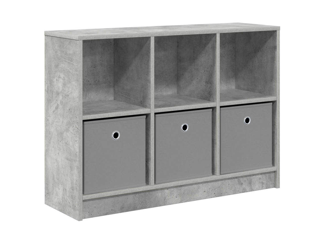 Conjunto 1 Unidade De Armazenamento Buffet Vidaxl Cinzento Derivados De Madeira (88,5 X 27,5 X 63,5 Cm)