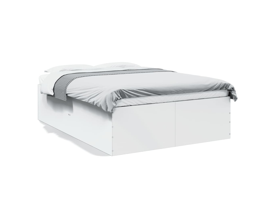 Cama VIDAXL Madeira Branco (120x190cm)