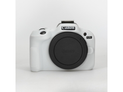 Capa Silicone HEXINYIGJLY para Canon Eos R100macia Antirriscos, Proteção Anti Queda Branco