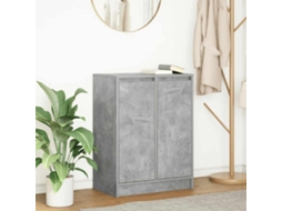 Vidaxl Aparador 57x34x76 Cm Derivados De Madeira Cinza Cimento