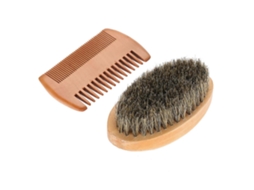 Kit De Cuidados Com A Barba Masculina Com Escova E Pente Para Cuidados Faciais Jinyubo Store