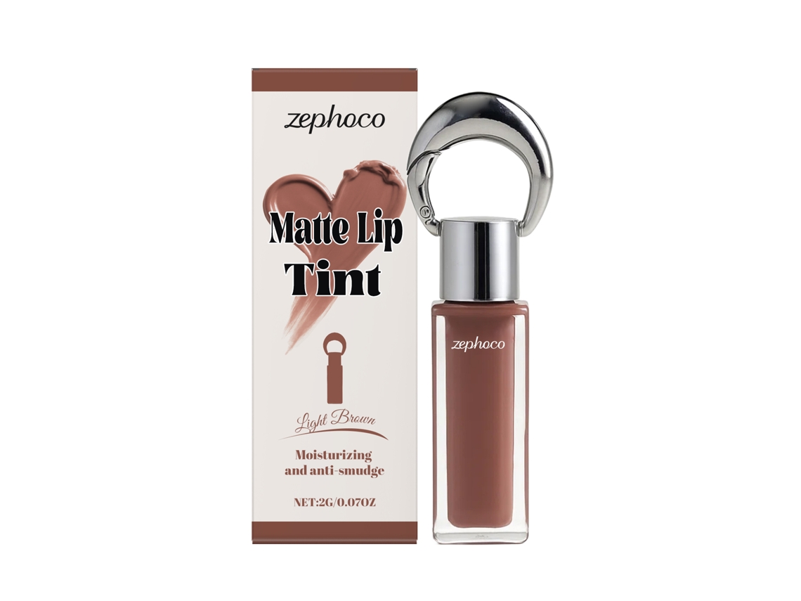 Gloss Labial Mate de Seda Cor Café Claro