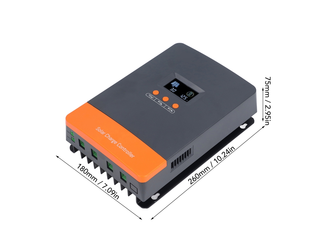 Controlador De Carga Solar Mppt Laxiscreed 80a Com Adaptação Automática De Tensão