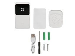 Campainha De Vídeo Inteligente 2.4ghz Wifi Com Visão Noturna E Interfone Com Distorção De Voz Para Casa E Apartamento. Brilvibera