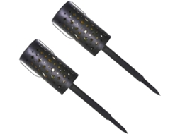 Conjunto de 2 Luzes Solares Decorativas Automáticas para Jardim com Projetor de Estrelas para Quintal SFUSHOS