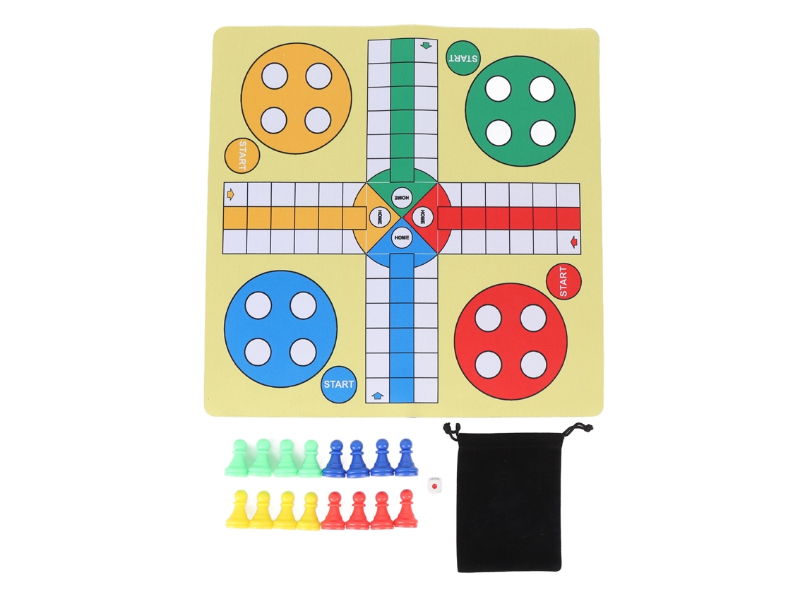Jogo De Xadrez Voador Plegável 35cm Portátil Clássico Estratégia Para Família E Amigos
