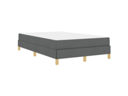 Conjunto 1 Cama Box Vidaxl Cinzento Tecido (120 X 200 Cm)