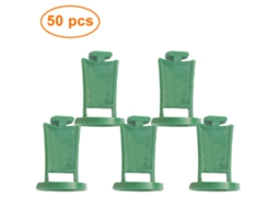 50 Unid. Grampos Para Estufa, Suporte Estável Para Plantas, Dispositivos De Suspensão Com Ilhós, Grampo De Plástico