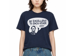 Rockinstone Bill And Ted Excellentabe Navy Adult T-shirt Size:xxl