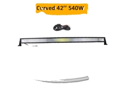Barra De Luz Led, Design Curvo, Mãºltiplas Opã§ãµes De Comprimento,42in Com Fiaã§ã£o Oem