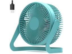 Mini Ventilador, Ventilador Usb 5 Polegadas Mini Ventilador De Mesa Usb Ventilador De Mesa Pessoal Portátil Ventilador De Refrigeração Yizhood (azul)