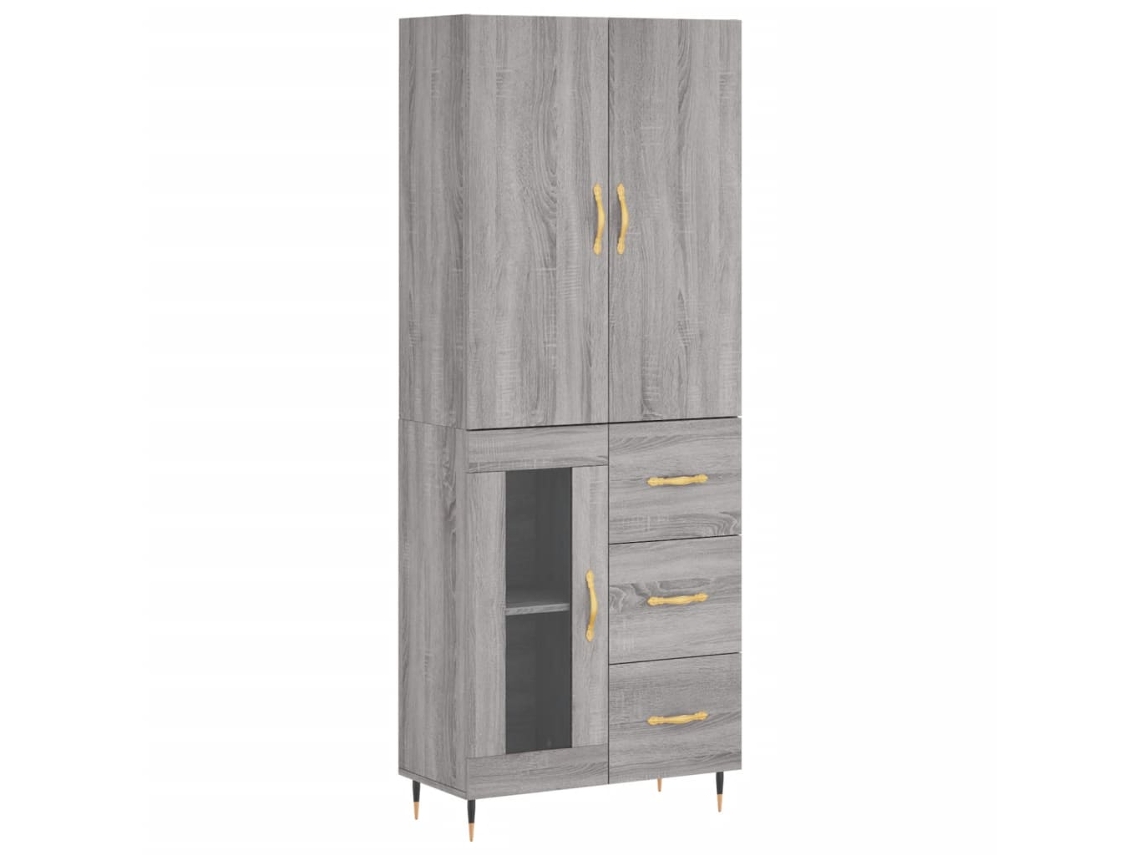 Highboard, Highboards Vidaxl Cinzeto Madeira Processada (n/a)
