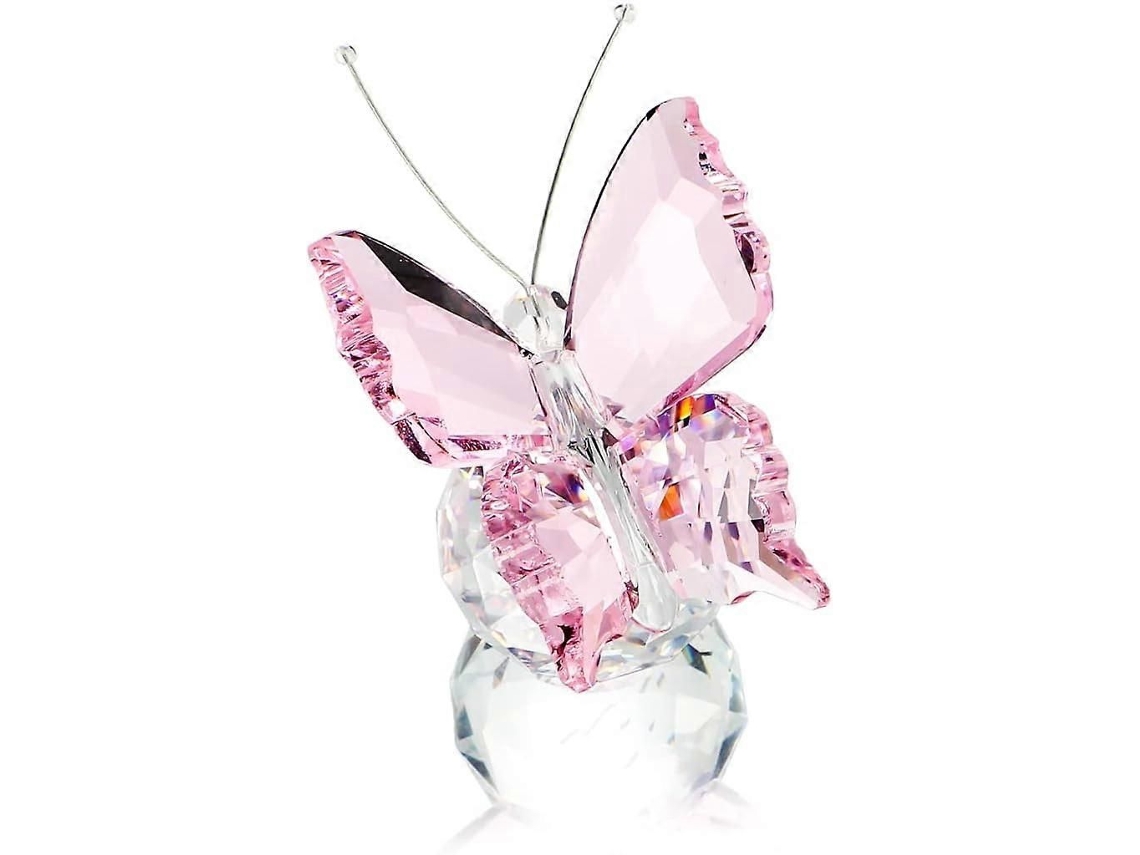 Borboleta De Cristal Com Base De Esfera Para Decoração E Presente