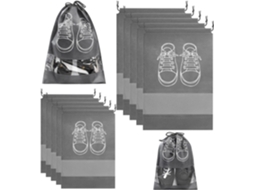 Conjunto de 16 capas de silicone para rodas de mala, preto BRILVIBERA