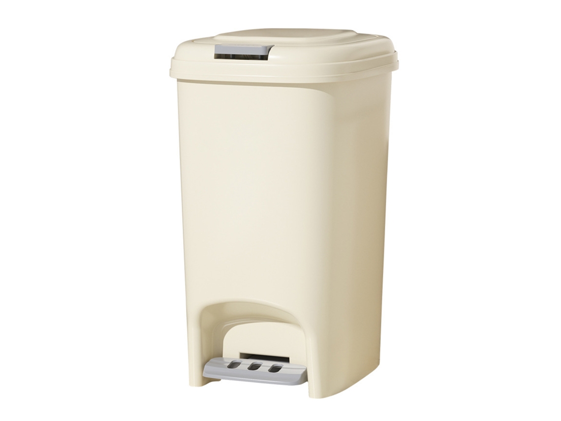 Lixeira com Tampa e Pedal de Plástico para Banheiro Escritório Quarto Cozinha