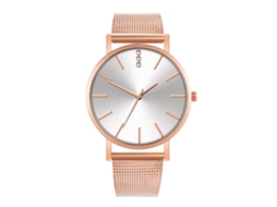 Reloj De Moda Para Parejas Con Correa De Malla Dial Redondo Cuarzo Unisex