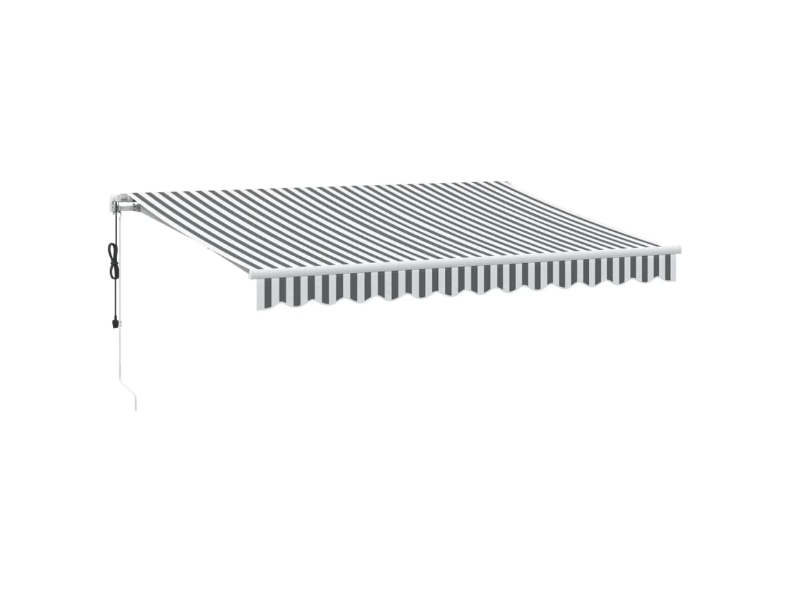 Toldo retrátil VIDAXL Antracite Alumínio (350x250 cm)