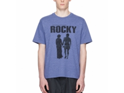 Rockinstone Rocky Movie Poster Heather Light Blue Adult T-shirt Size:s