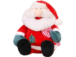 Papai Noel De Pelúcia Vermelho Extra Grande, Brinquedo Para Presente