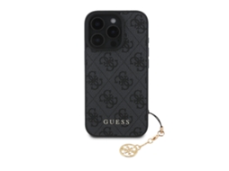 Capa Traseira Printed para iPhone 16 Pro Max GUESS Acrílico Cinzento