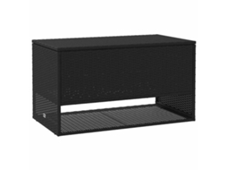 Cushion Box, Cushion Boxes Vidaxl Preto Rattan / Vime (n/a)