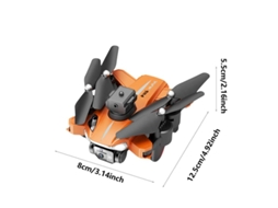 Drone Bestvite Dobrável P11s Com Câmera Dupla 8k E Prevenção De Obstáculos Em 360° (2 Baterias Duração Da Bateria 20 Min Laranja)