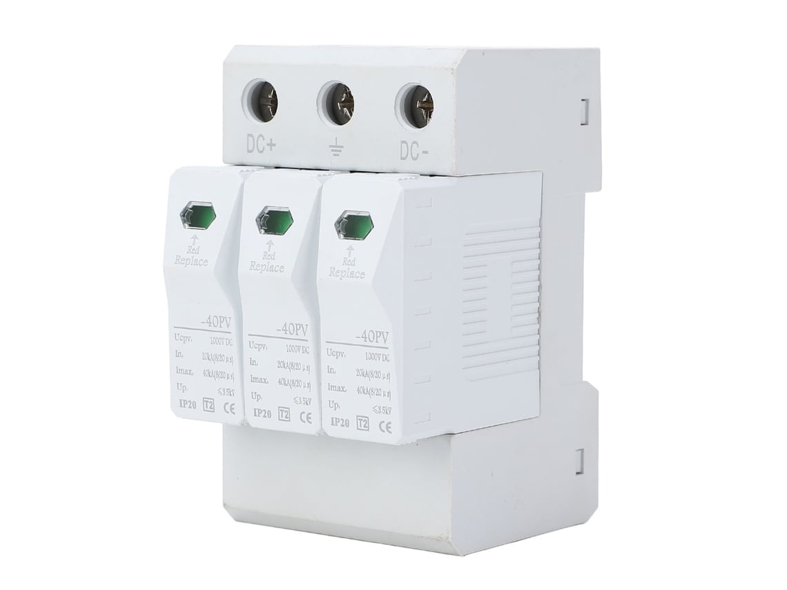 Protetor de sobrecarga CC 1000 V 20-40 kA | Sem marca