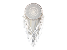 Laxiscreed Sinos De Vento Com Plumas Bege Para Decoração De Jardim E Espaços Externos