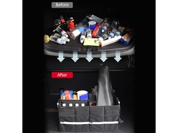 Car Trunk Organizer 55l Oxford Cloth Folding With Reflective Strip
