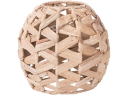 Luminária Pendente Decorativa em Estilo Rústico, Tamanho Médio, Feita de Jacinto Natural para Soquete E27. SFUSHOS