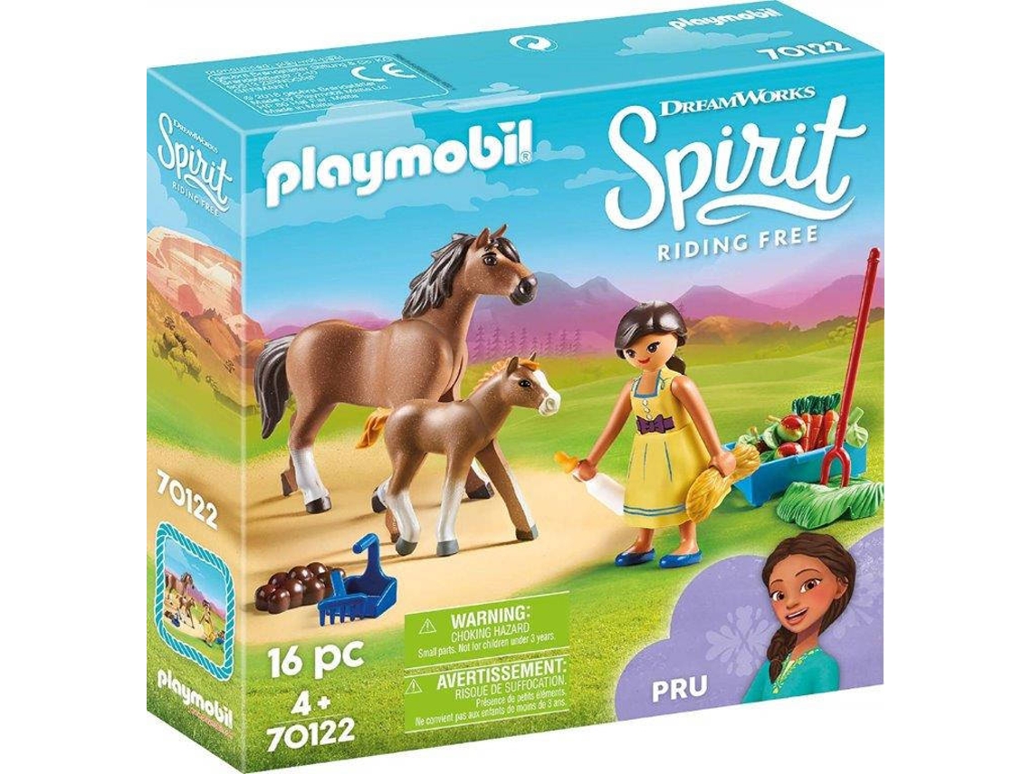Playmobil 70122 Pru Com Cavalo E Potro