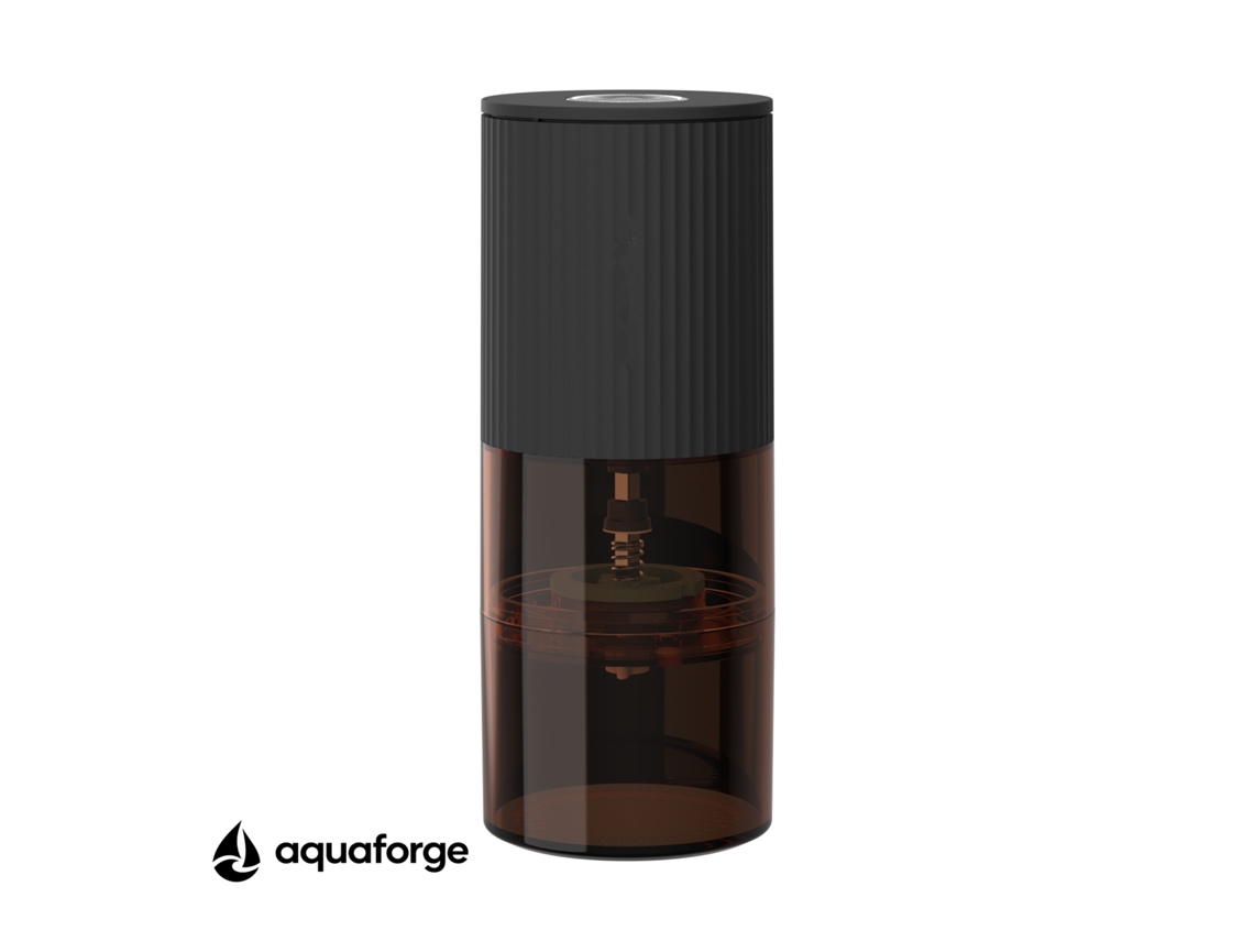 Moinho Elétrico De Café Aquaforge Com Moagem Ajustável E 40 G Para Café, Preto