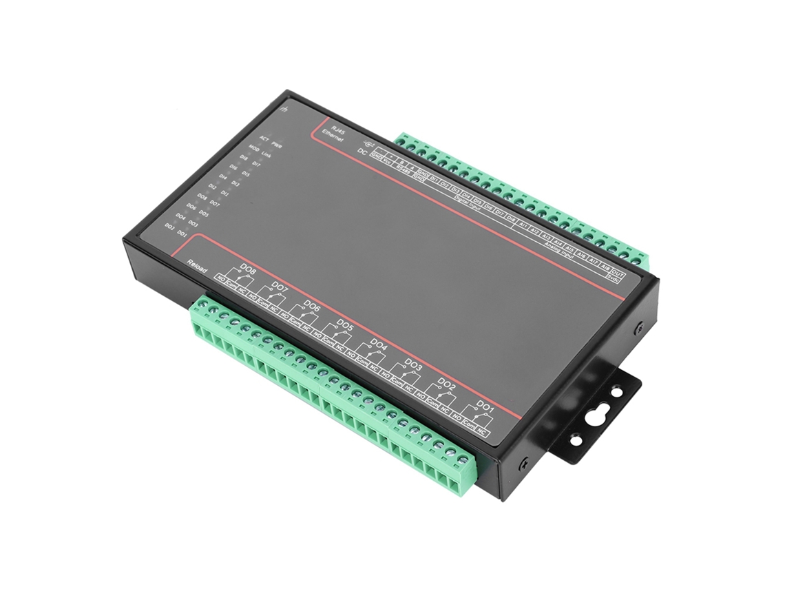 Controlador De Relé Remote I/o Com Rs485 E Ethernet Da Laxiscreed Para Automação Industrial