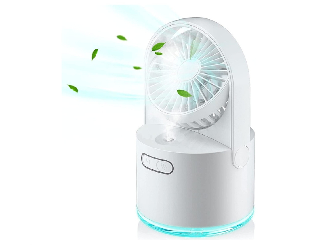 Ventilador Mesa Nebulizador 300ml 7 Núcleos Branco Yizhood