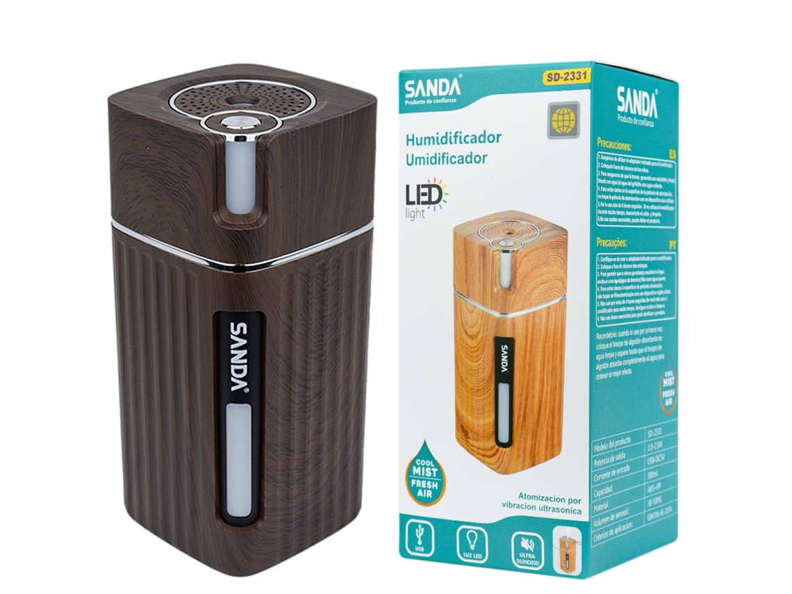 Difusor SANDA Aroma Humuficador Sd-2331 Preto