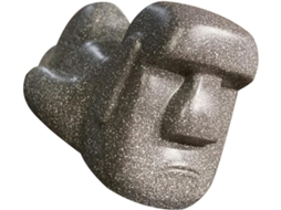 Porta-lenços De Papel Moai Design Em Resina Preta, Prático E Decorativo, Para Sala De Estar E Escritório