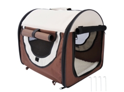 Bolsa de Transporte Dobrável para Pets Amigável para Carros, Respirável, Almofada Removível, Conforto 46x36x41cm Ge