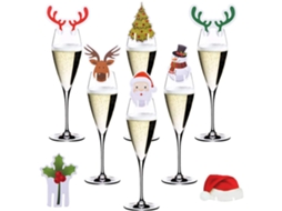 Cabeça de papai noel em látex macio para decoração de Natal presentes cosplay MARCA