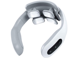 Massageador Elétrico Portátil Para Pescoço Com Pulsos, Aquecimento, Unidade Tens E 4 Cabeças Massagem Linfática E Alívio De Dores Profundas Nos