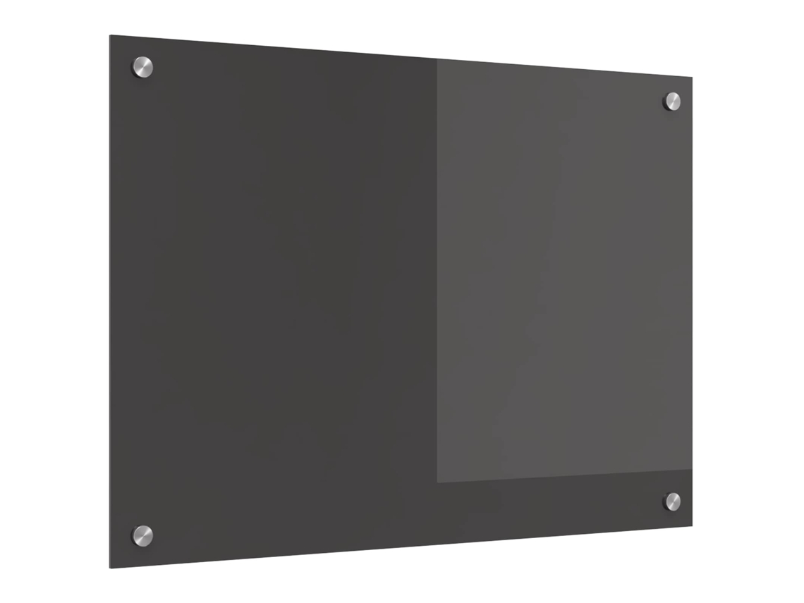 Vidaxl Painel De Cozinha Cinza Escuro 70 X 50 Cm Vidro Temperado
