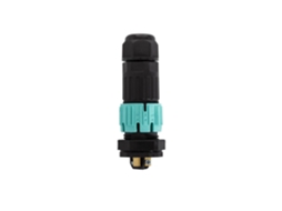 Conector para Caixa Estanque de 3 Pinos 0 5-2 5 Mm² Ip68 Preto LEDKIA