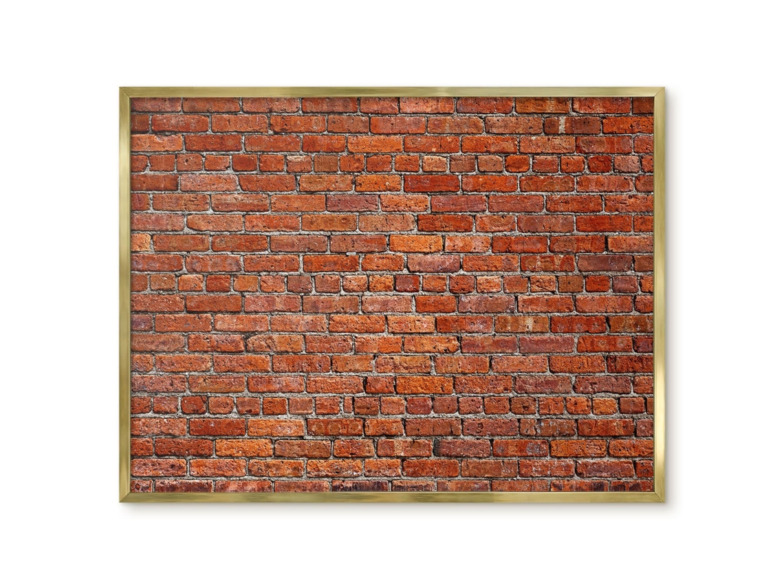 Painel de vidro magnético com efeito tijolo para hall de entrada Espelharte (80x60 cm)