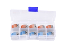 Laxiscreed Bloco De Terminais Com Mola Para Cabos 11-28awg E Conexão Fácil De Fios 0.8-2.5mm²