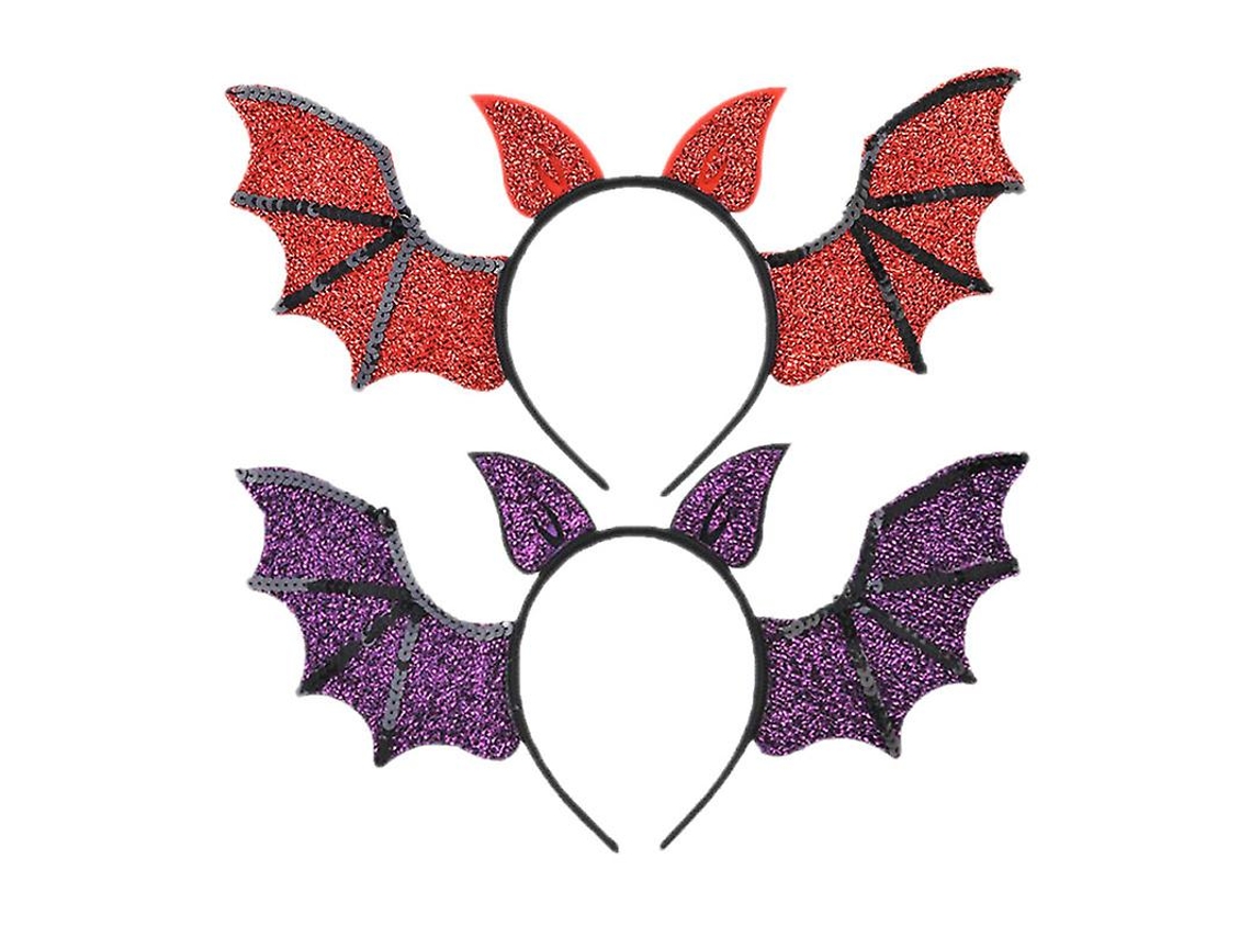 2 Unidades de Faixa de Cabeça de Morcego para Decorações de Halloween ALLINLESS