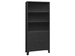 Vidaxl Estante Industrial 80x32x180 Cm Aço Antracite