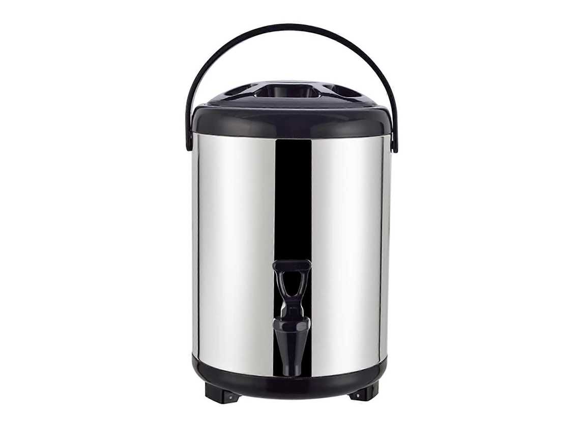 Dispenser De Bebidas Em Aço Inox, 10l, Parede Dupla, Urna Térmica Para Chá E Café Com Retenção De Calor.