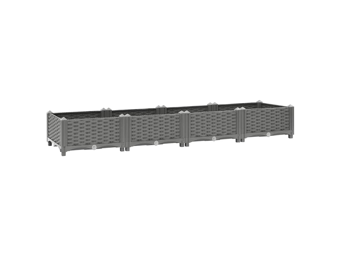 Vidaxl Canteiro Elevado 160x40x23 Cm Polipropileno