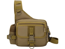 Bolsa De Ombro Multifuncional Masculina, Resistente Ao Desgaste, Cor Marrom Lobo, Bolsa Portátil Para Atividades Ao Ar Livre.